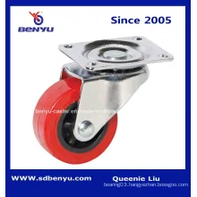 Red PU Swivel Caster for Truck